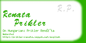 renata prikler business card